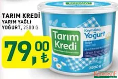 TARIM KREDİ YARIM YAĞLI YOĞURT 2500 G fiyat ve kampanya bilgisi